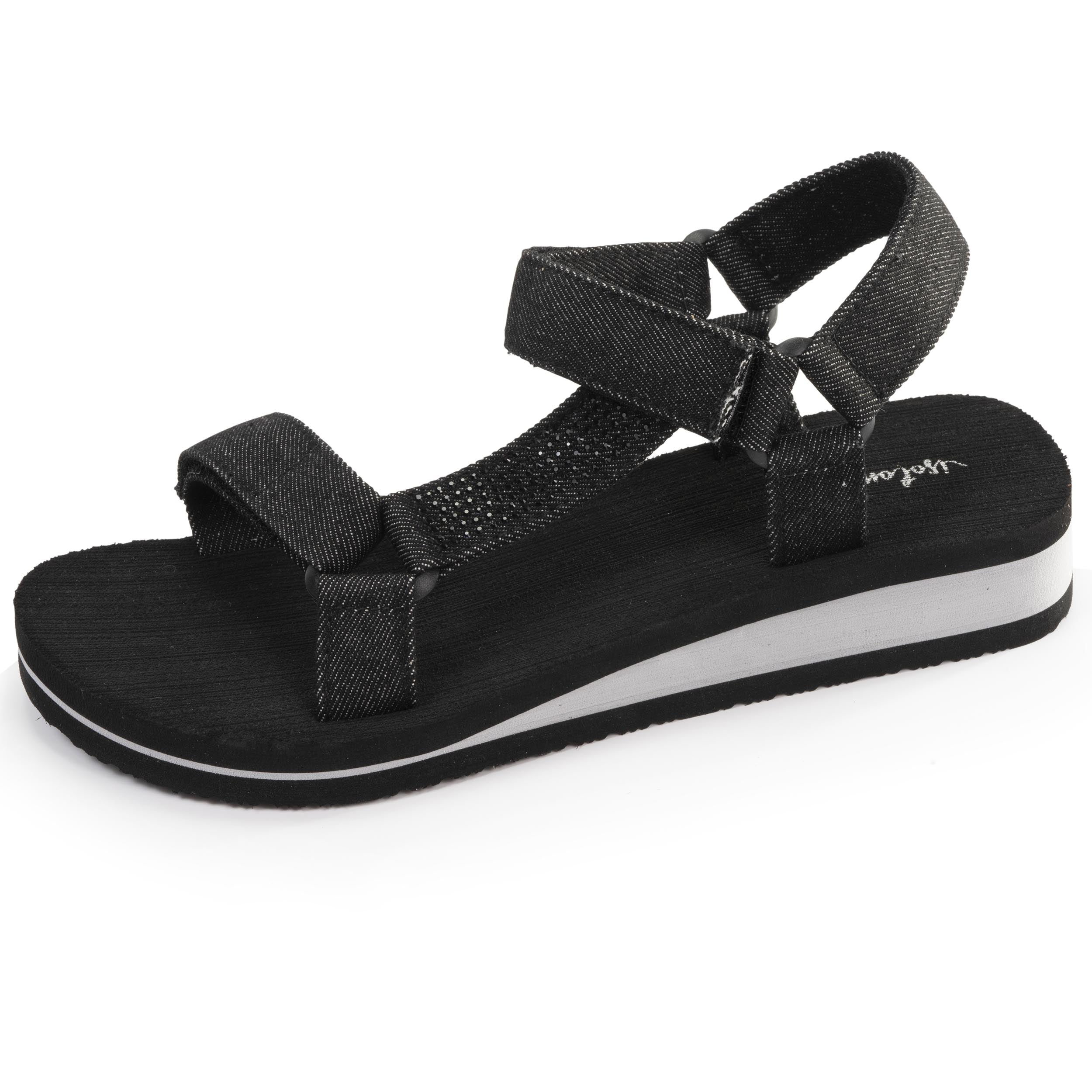 Sandale Femme sport talon Noire