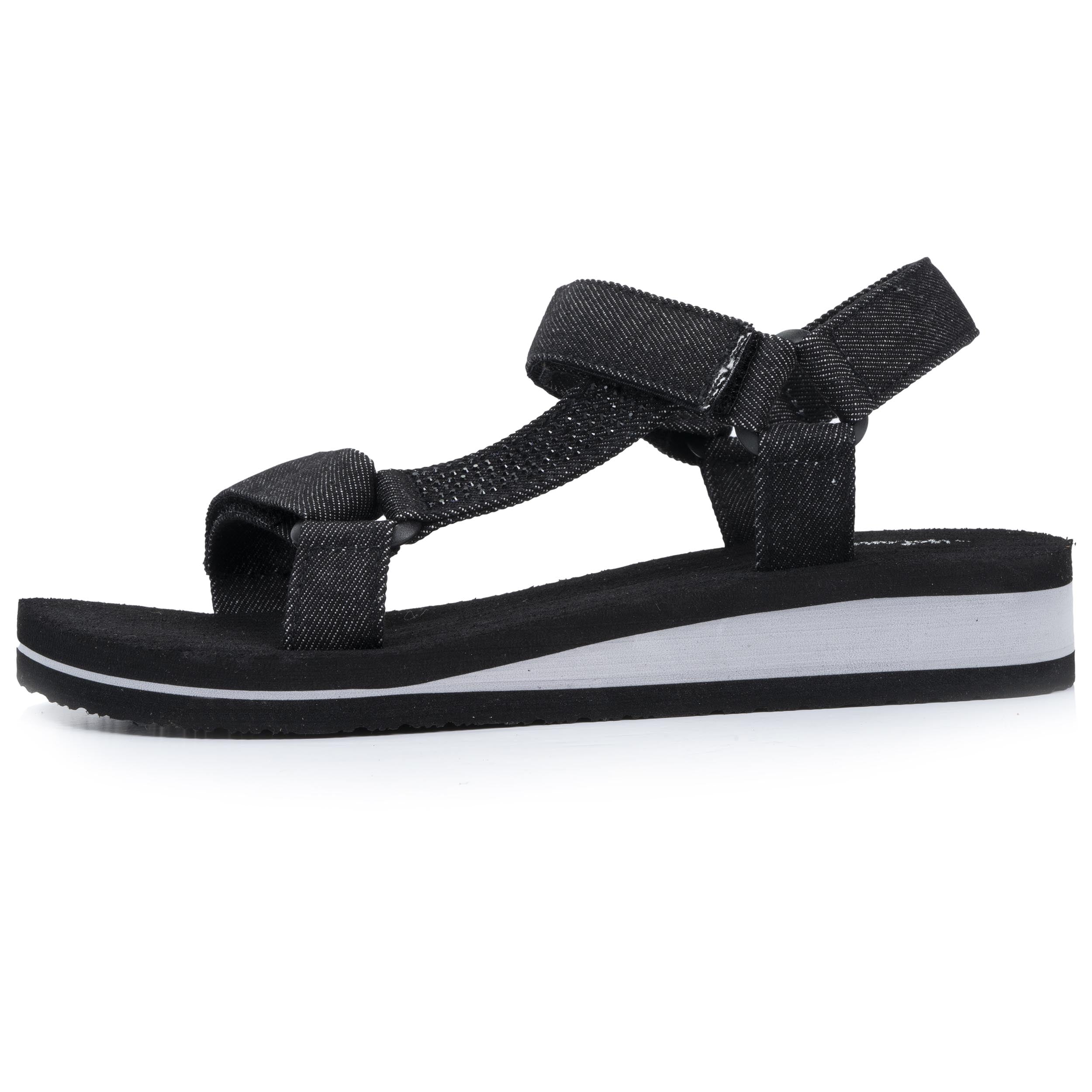 Sandale Femme sport talon Noire